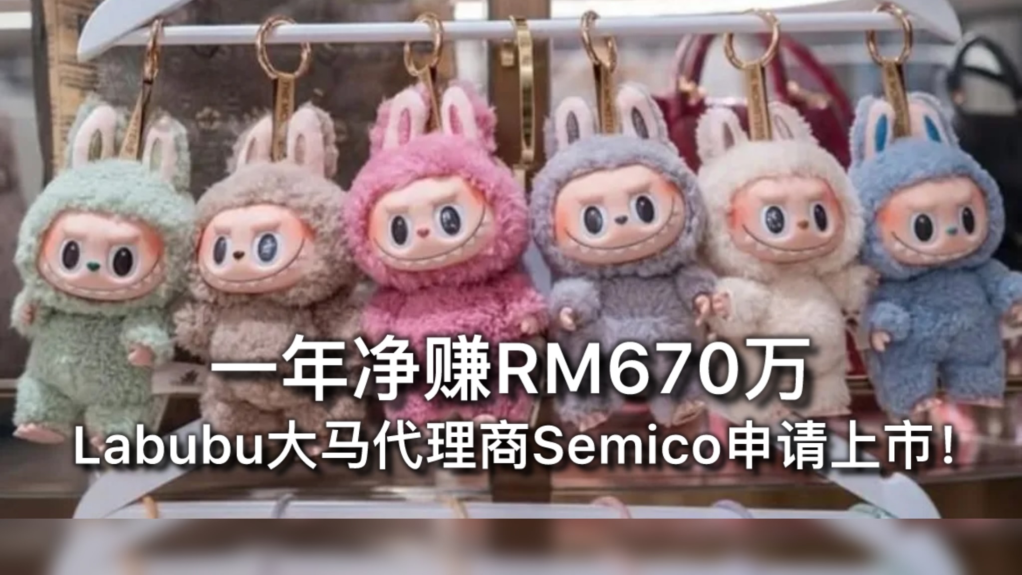 一年净赚RM670万，Labubu大马代理商Semico申请创业板上市！